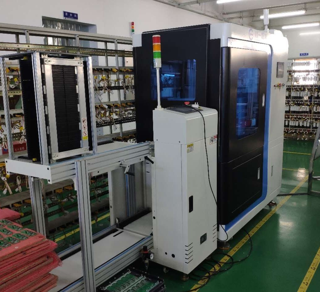 Automatic Feeding Inline Vcut PCB Depaneling Equipment with Linear and Circular Blade