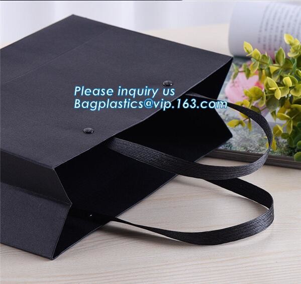 Luxury paper bags with handles Different Sizes,250gsm art paper shopping carrier bag custom printing with handle rope