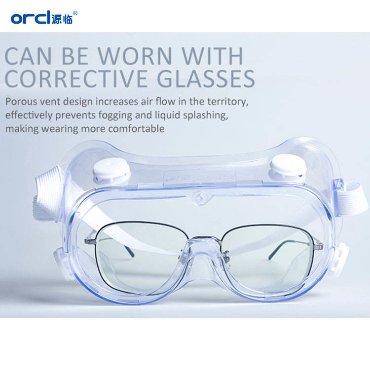 Medical Durable Medical Goggles Sterile Anti-Fog & Anti-Liquid Splash Safety Protective Goggles