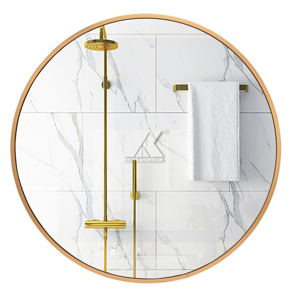 Modern Metal Round Aluminium Mirror Frame 6063 T5 For Wall Pictures