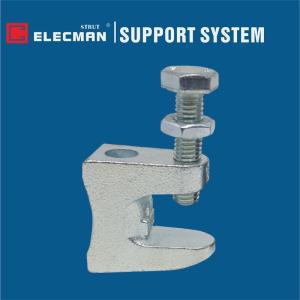 ANSI & Metric Zinc Plated Malleable Iron Beam Clamps Threaded Holes For Hanger