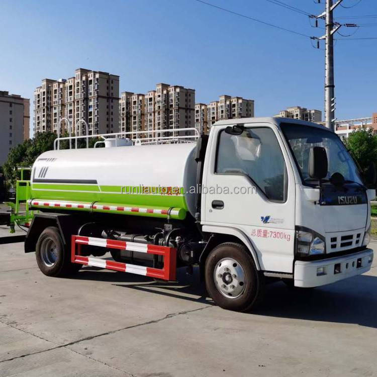 ISUZU 5000 Litres Water Tanker Truck Water Spray Bowser Sprinkler Truck Watering Cart Water Truck