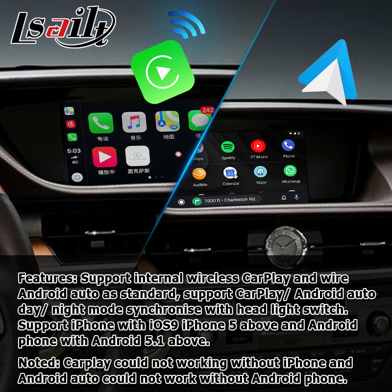 ES250 ES350 ES300h Lexus Video Interface Android auto carplay Navigation Box optional carplay and android auto