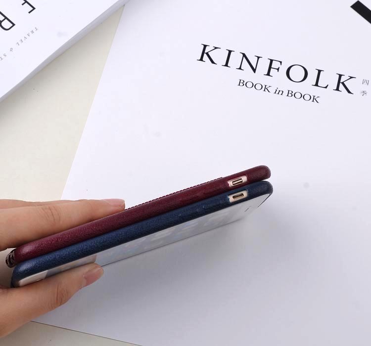 Leather pattern TPU pure color shockproof ultra thin brown soft case with stand for IphoneX 8 7plus 6s
