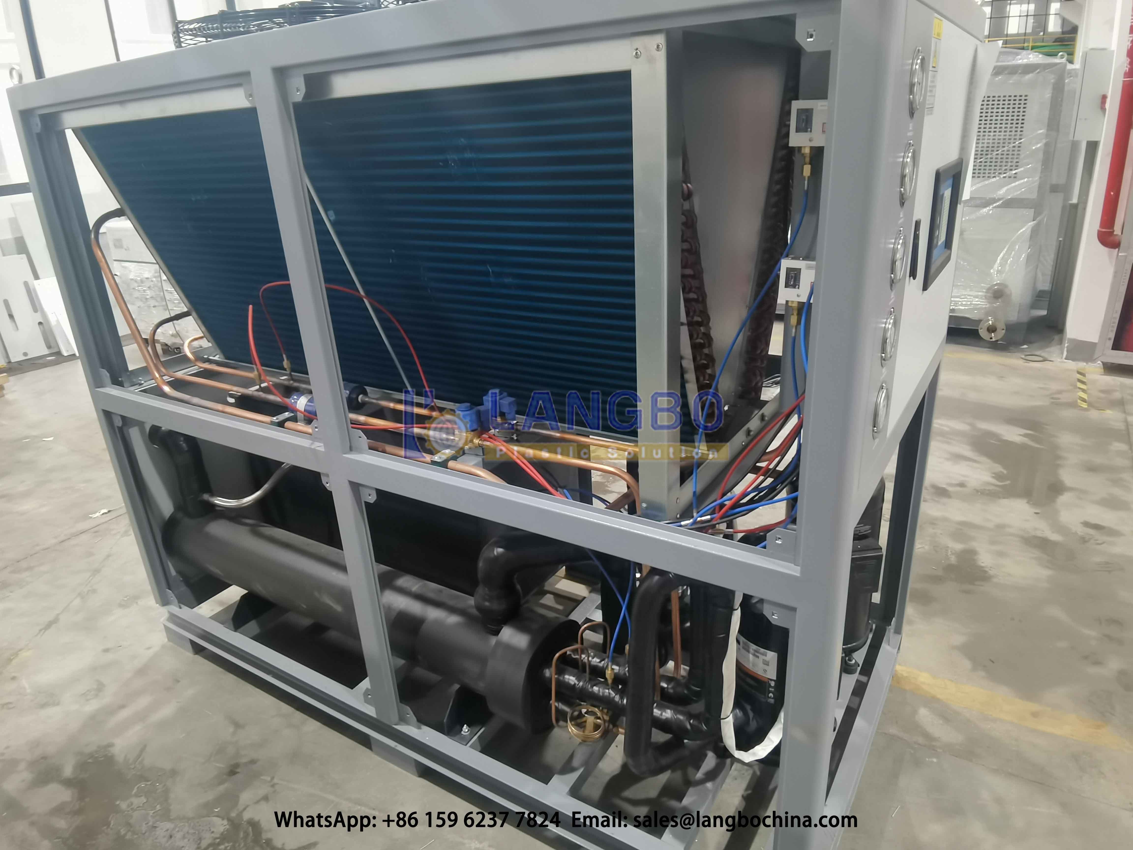 Air Cooled Chiller Machine R4047C / R22 Refrigerant Copland Panasonic Famous Hermetic Scroll Compressor