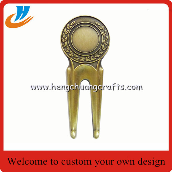 China metal crafts factory specialized in golf magnet ball clips marker