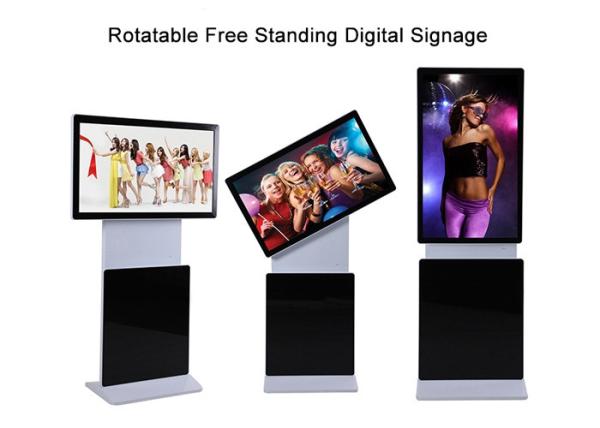 43 Inch Rotatable Floor Standing Kiosk 7*24 Hour Working With Loop Display