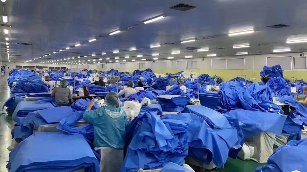 CE Approved Level1/2/3 OEM/ODM Nonwoven Disposable Isolation Gown Sterile Surgical Gown