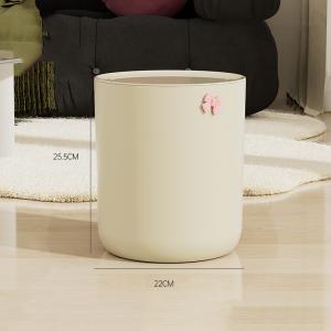 Round House Hold Plastic Trash Can with Lid Plastic Waste Bin Antistatic Esd
