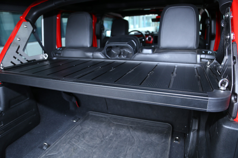 Off-Road Black Powder Coating T-Slot Aluminum Alloy Cargo Rack for Jeep Wrangler JL JK