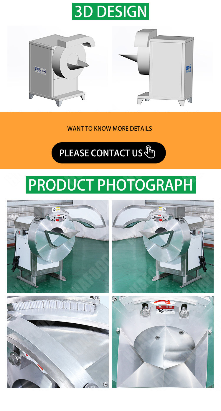 380V Three Phase Commercial Vegetable Cutter , Manual Potato Chips Cutting Machine