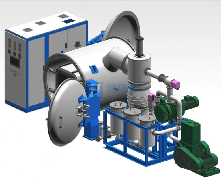 Continuous Vacuum Electric Carbon Nanotube Oven Stove Furnace for Heat Treatment