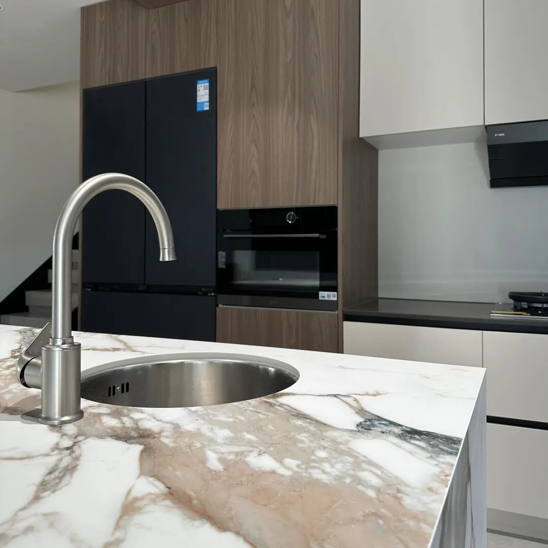 Custom Kitchen Cabinet Modern Wood Cupboard Complete Sets Whole House Furniture Manufacturer