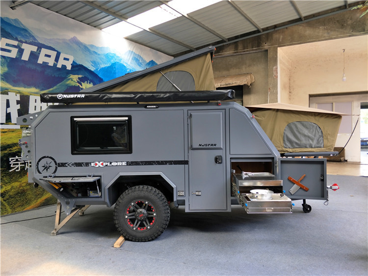 5900mm Aluminum Off Road Camper Trailer R16 1500kg Light Weight