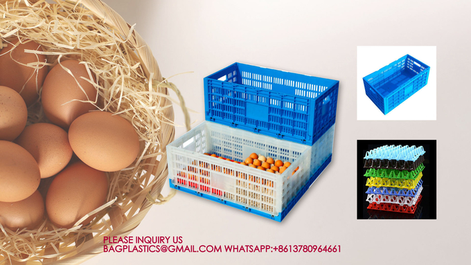 Foldable Egg Basket Turnover Box,Egg Tray Transportation Tool, Egg Transport Basket