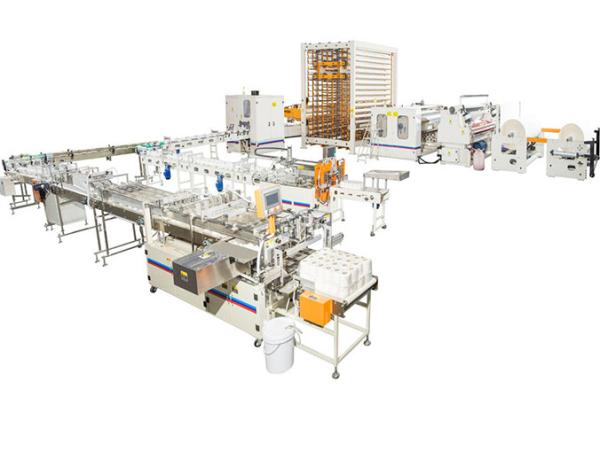 Quality Low Noise Tissue Paper Production Line Cooperates Smoothly 380V / 50HZ 4.8 KW for sale