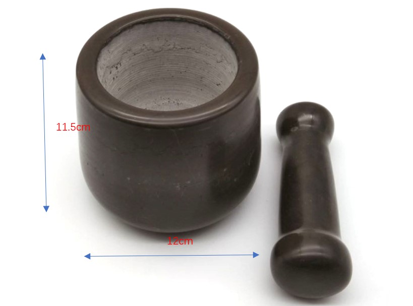 Household Marble Stone Mortar And Pestle Hand Press Herb Spice Garlic Masher Bowl