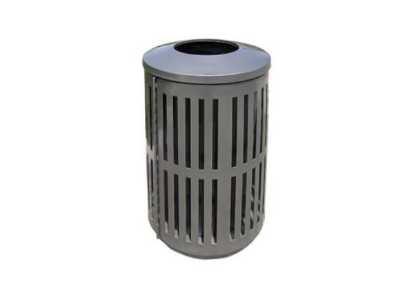 Public Stainless Steel Building Products / Stainless Steel Trash Bin With