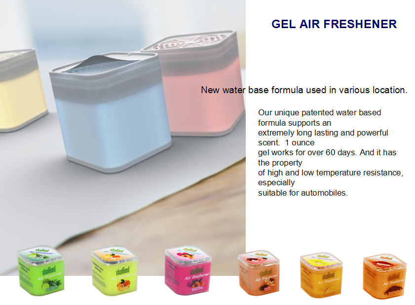 Office Gel Air Freshener With Vanilla Fragrance Water Base 4.5 OZ