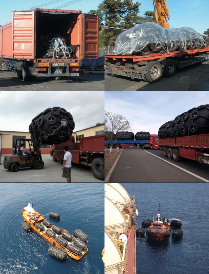 ISO 9001 Marine Yokohama Fenders For STD STS Ships and Boats 9