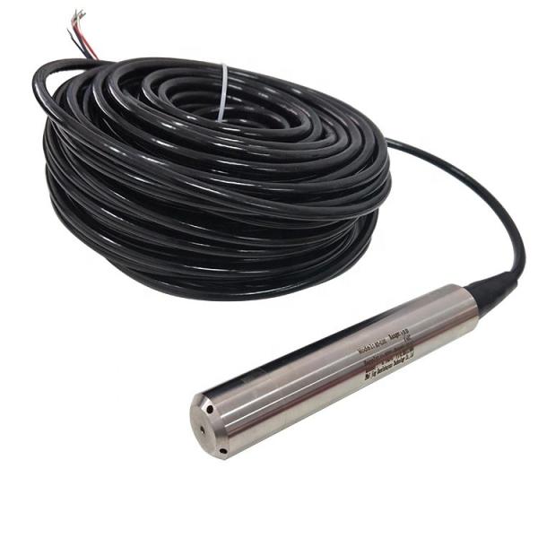 Water tank level gauge with 4-20mA/0-20mA/RS485/1-5V/0-5V output options and 5m