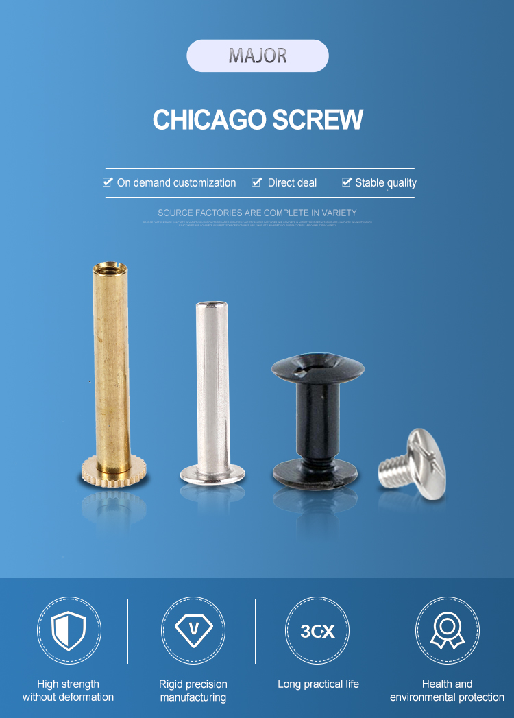 Industrial Household Imprint Brass Chicago Screw DIN Standard Fast DHL/UPS Shipping