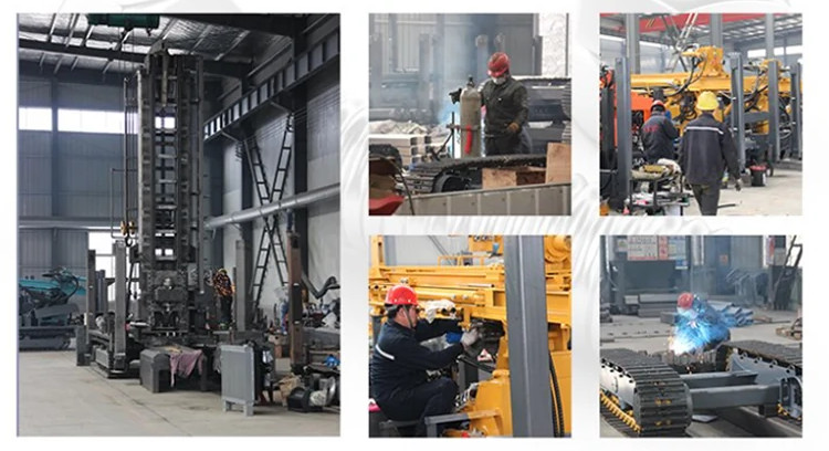 260meter Depth Diesel Portable Water Well Drill Rig Machine Hard Rock Drilling Rig for Deep Wells