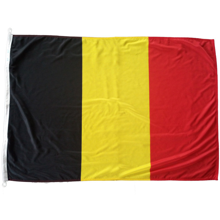 Belgium Flagolden national screen printed high quality