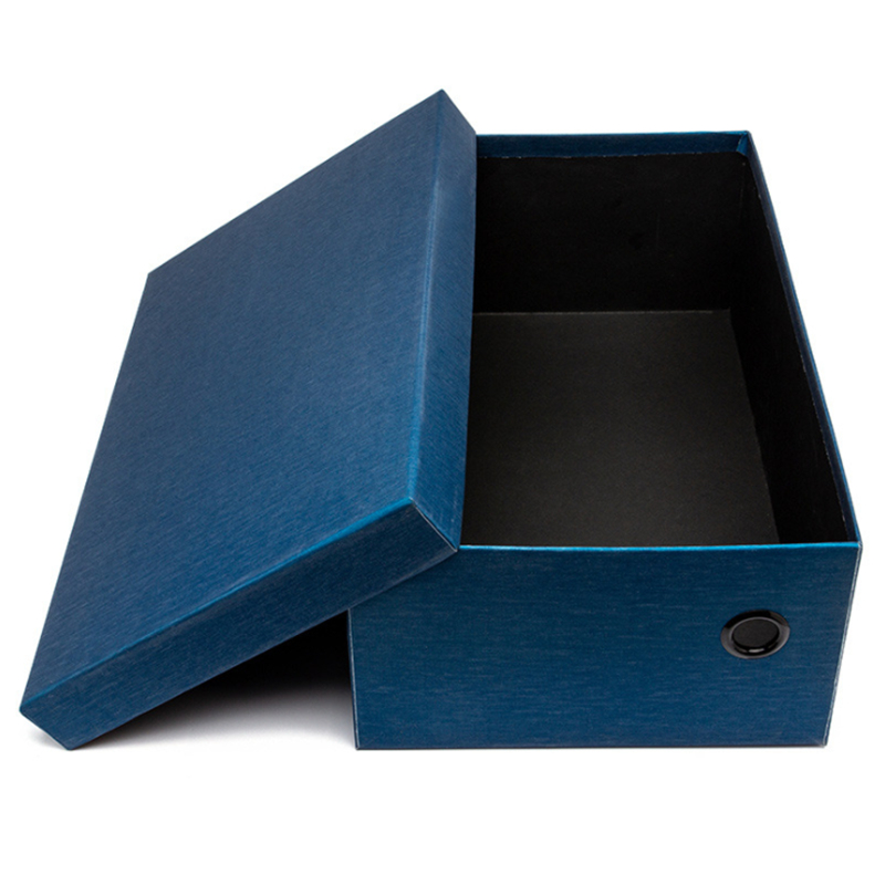 Luxury Square Orange Rigid Cardboard Hair Extensions Packaging Gift Box for Varnishing
