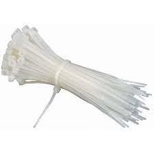 White Releasable Nylon Cable Ties Flame Retardant , 25 Inch Self Locking Nylon
