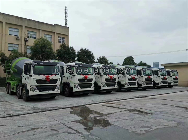China 16m3 8x4 Concrete Mixers Trucks Selfloading Howo Concrete Mixer Truck