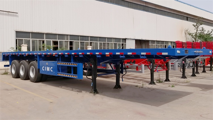 CIMC Best Quality 3-4 Axles 60t New lowbed Low Bed Semi Trailer 3 Axles 80t Lowbed Lowboy Low Flatbed Trailer For Sale