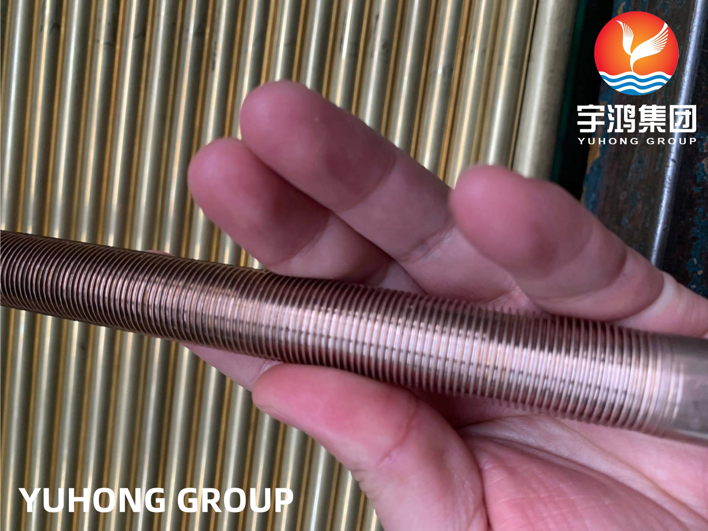 Copper Nickel Alloy 90 / 10 C70600 Aluminum Extruded Fin Tube For Heat Exchanger Air Cooler Heater Fluid Cooling