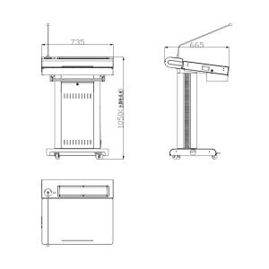 Smart Multi Media Podium , Computer Lectern Educational Equipment