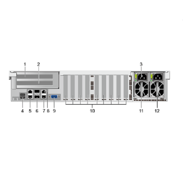 Original 4 Socket Huawei GPU Server Pro 2488H V5 SATA RAID