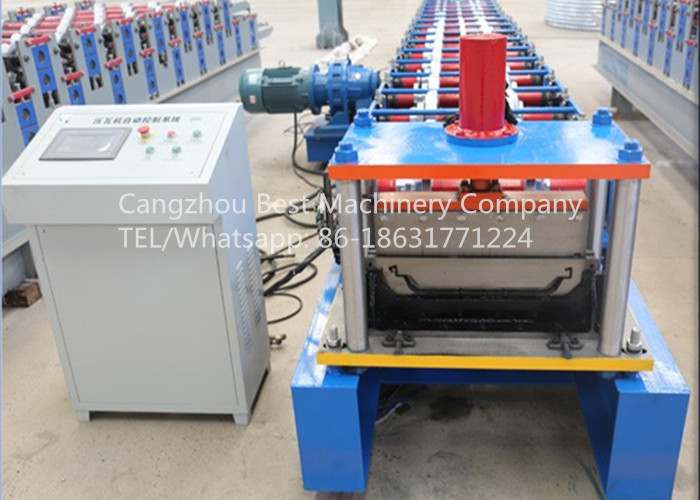 Strip Roofing Sheet 620mm Self Lock Profile Roll Forming Machine With Seaming Machine
