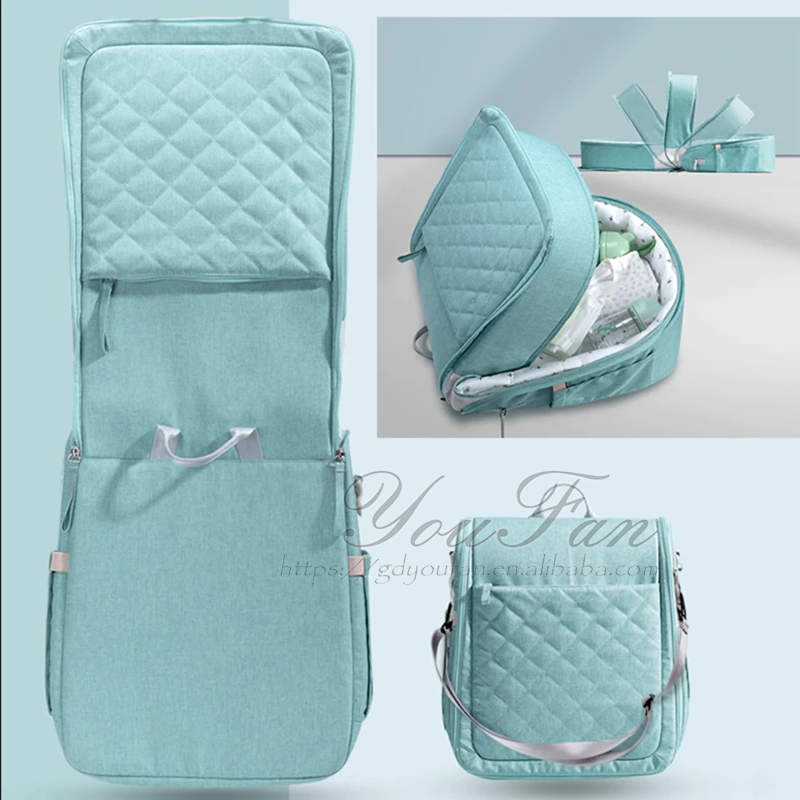 Portable Bed Bag Travel Crib Carry-on Nest Bed Diaper Bag Bed