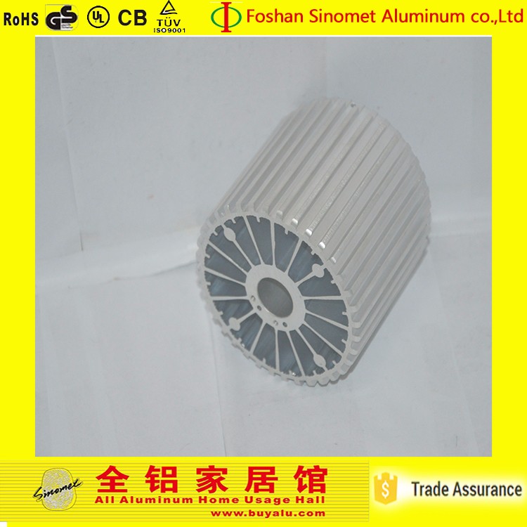 Melting Finish Aluminum Industrial Profile LED Heat Sink Custom Length
