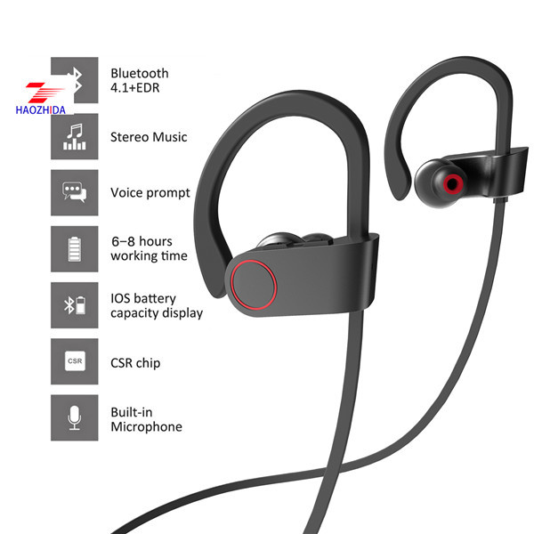 bluetooth earphone headset hot sale u8 earphone good music quality haozhida digital tech u8 earphone