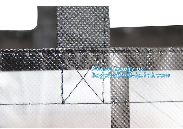 Wholesale factory custom fashion laminated non woven bag, Shopping printing fabric insulated foldable bag, custom pp non