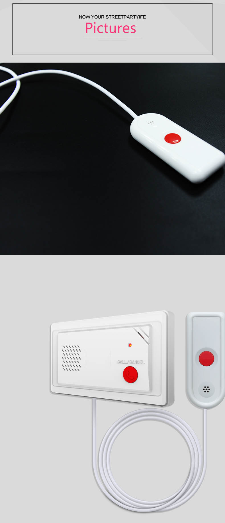 New design Wired calling system intelligent nursing home Extension in Interphone for medical care
