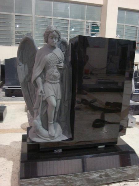 Quality Granite hand carved fairy statue tombstone for sale