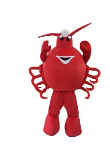 China Red crab mascot cartoon costumes, animal fancy dress custom made costume,event Costume on sale
