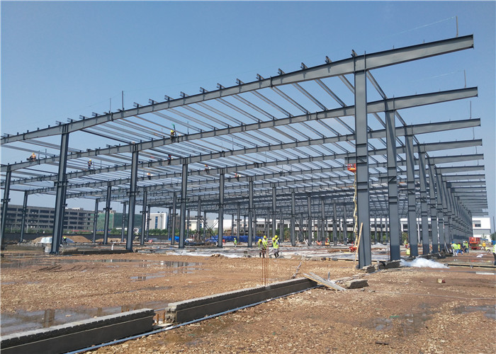Height 1200mm G550 Q235B Steel Structure Construction