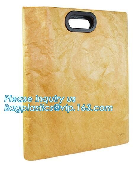 Waterproof reusable brown paper collapsible shopping bags custom logo printed Tyvek bags,Eco friendly waterproof tyvek p