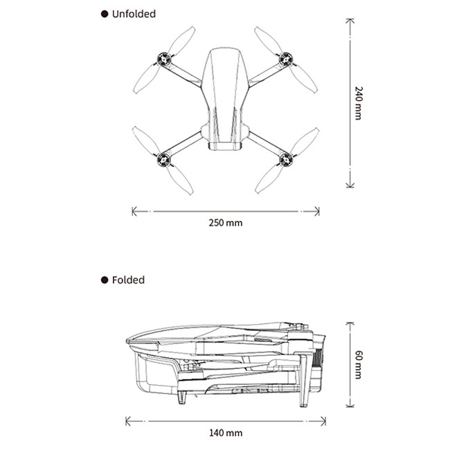 ZAi Mini Drone with 4k Camera and 3 Axis Gimbal Profesional Outdoor Drones