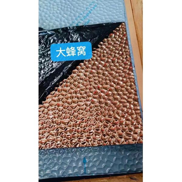 Quality Color Sheet Various Honeycomb Design Stamped Stainless Steel Sheet for sale