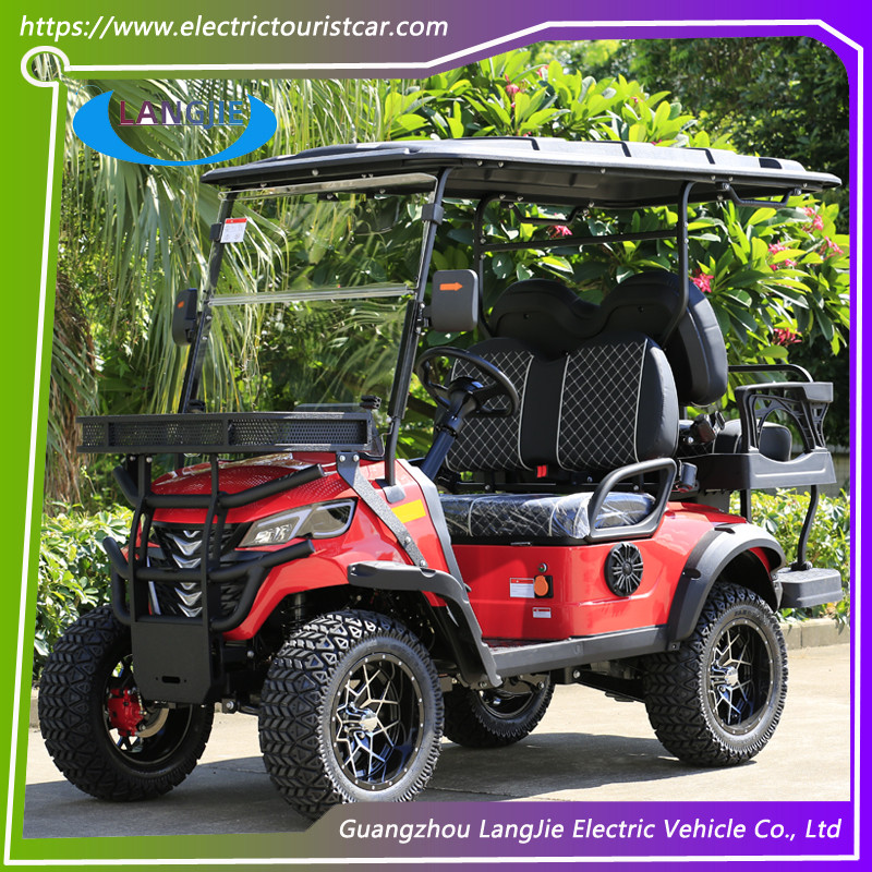 China Producing Electric Golf Carts 4 Seats Battery Powered Electric Golf Buggy for Resort