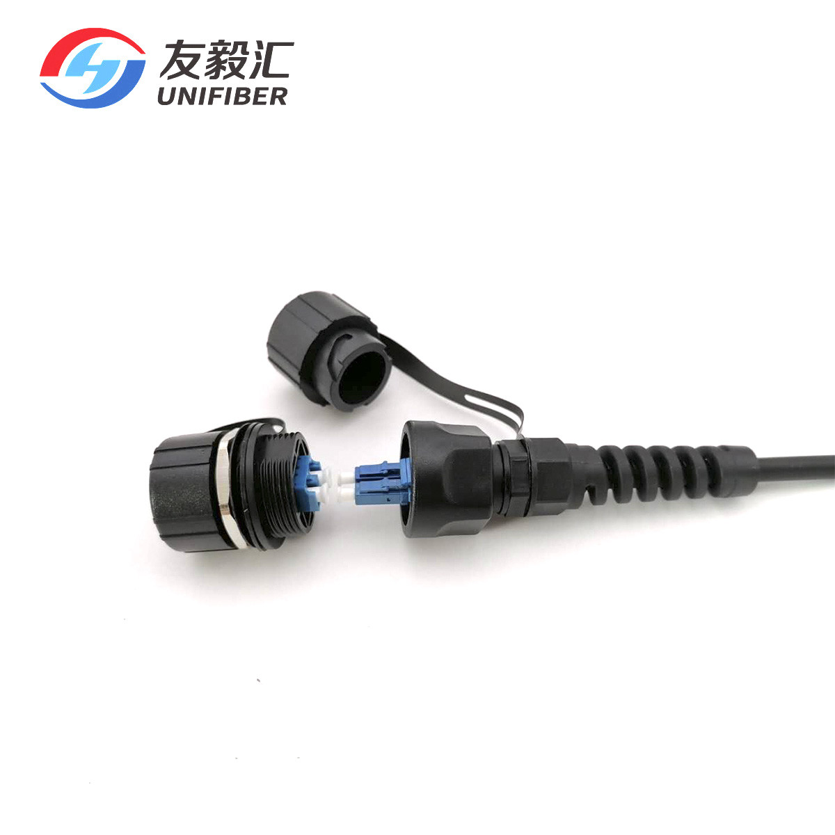 Rugged ODVA LC Duplex G657A1 7.0mm Fiber Optic Patch Cord