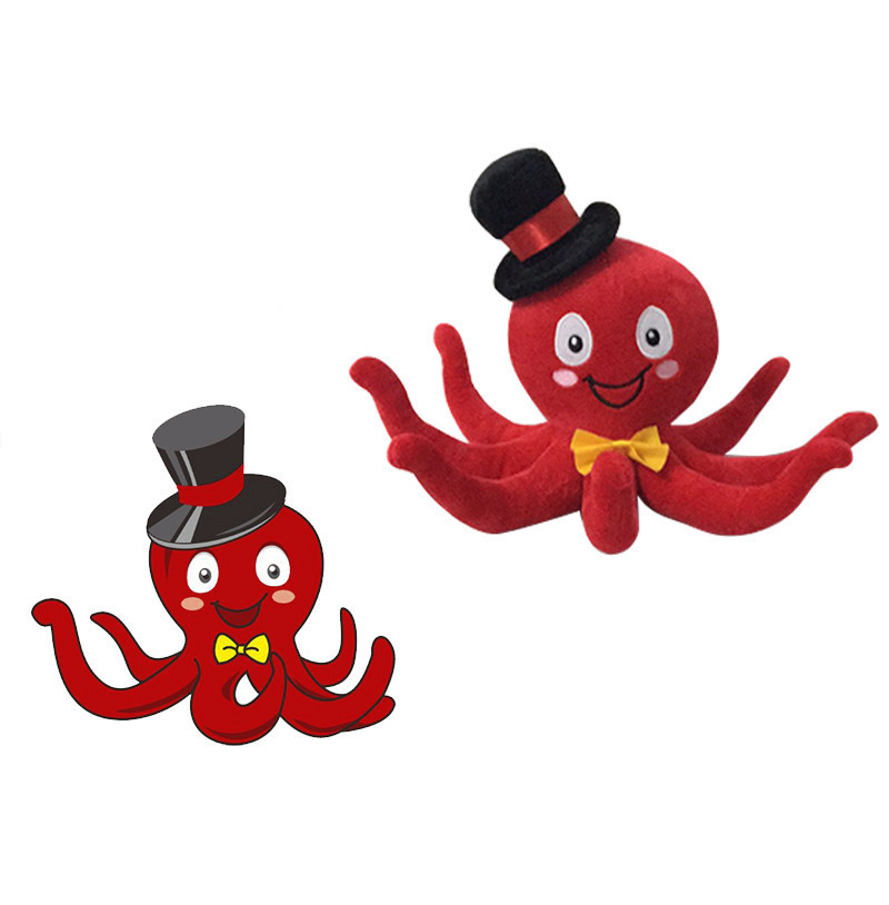 3D PP Cotton Filling Plush Enterprise Mascot Gifts